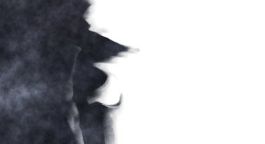 Beyaz arkaplanda soyut renkli suluboya. Dijital resim.