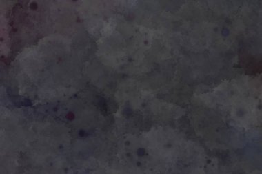 Suluboya arka planda lekeler ve lekelerle boyanmış. Fırça darbesi ile boyanmış. 2d Görüntü.