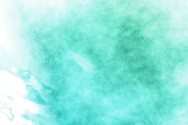 Beyaz arkaplanda soyut renkli suluboya. Dijital resim.