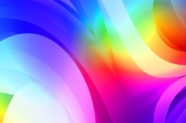 Renkli gradyan ile soyut arkaplan. Çizgili çizgili canlı duvar kâğıdı. Modern hareketin akışkan 2d çizimi.