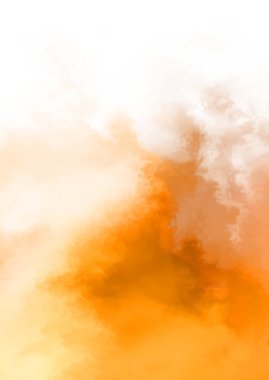 Beyaz arkaplanda soyut renkli suluboya. Dijital resim.