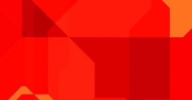 Renkli ve canlı geometrik şekiller katmanları var. Bir teknoloji planının dijital illüstrasyonu. Gelecekçi tasarım şablonu.