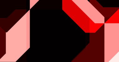 Renkli ve canlı geometrik şekiller katmanları var. Bir teknoloji planının dijital illüstrasyonu. Gelecekçi tasarım şablonu.