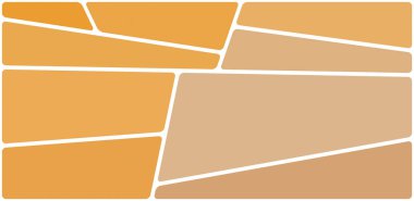 Beyaz boşluğu olan renkli bir çizim. Soyut geometrik desen. Mozaik arka plan. Geometrik çok renkli şekiller.