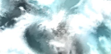 Beyaz arkaplanda soyut renkli suluboya. Dijital resim.