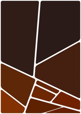 Beyaz boşluğu olan renkli bir çizim. Soyut geometrik desen. Mozaik arka plan. Geometrik çok renkli şekiller.