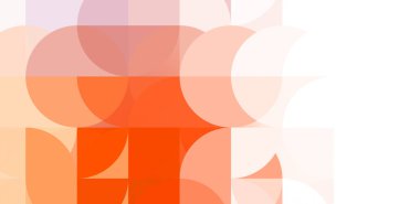 Dairesel şekillerin katmanları renkli ve canlı bir tasarım yaratıyor. Dairelerin sayısal çizimi. Gelecekçi tasarım şablonu.