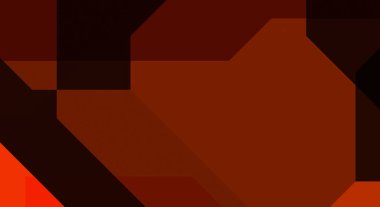 Renkli ve canlı geometrik şekiller katmanları var. Bir teknoloji planının dijital illüstrasyonu. Gelecekçi tasarım şablonu.