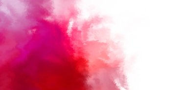 Beyaz arkaplanda soyut renkli suluboya. Dijital resim.