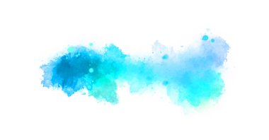 Suluboya arka planda lekeler ve lekelerle boyanmış. Fırça darbesi ile boyanmış. 2d Görüntü.