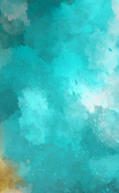 Suluboya arka planda lekeler ve lekelerle boyanmış. Fırça darbesi ile boyanmış. 2d Görüntü.