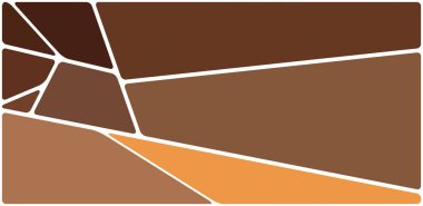 Beyaz boşluğu olan renkli bir çizim. Soyut geometrik desen. Mozaik arka plan. Geometrik çok renkli şekiller.