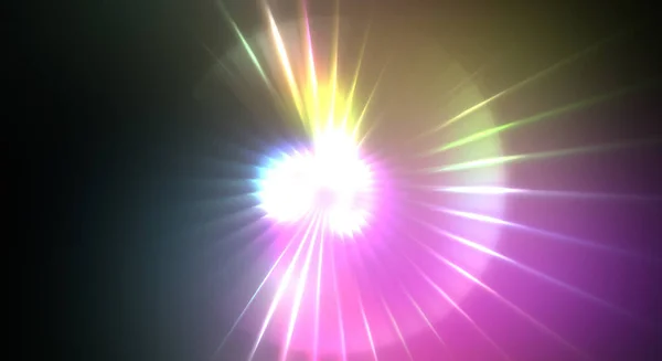 역동적으로 움직이는 형형색색의 아름다운 입자들이 활기넘치는 에너지 — 스톡 사진