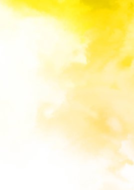 Beyaz arkaplanda soyut renkli suluboya. Dijital resim.