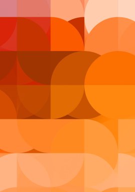 Dairesel şekillerin katmanları renkli ve canlı bir tasarım yaratıyor. Dairelerin sayısal çizimi. Gelecekçi tasarım şablonu.