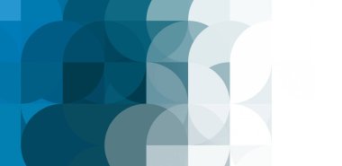 Dairesel şekillerin katmanları renkli ve canlı bir tasarım yaratıyor. Dairelerin sayısal çizimi. Gelecekçi tasarım şablonu.