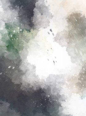 Suluboya arka planda lekeler ve lekelerle boyanmış. Fırça darbesi ile boyanmış. 2d Görüntü.