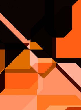 Renkli ve canlı geometrik şekiller katmanları var. Bir teknoloji planının dijital illüstrasyonu. Gelecekçi tasarım şablonu.