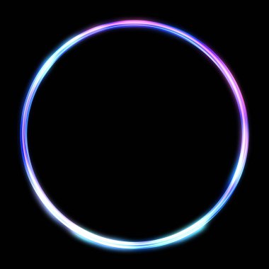 Parlak Çerçeve Arkaplanı. Siyah arkaplanda izole edilmiş parlak geometrik şablon. Soyut 2d illüstrasyon.