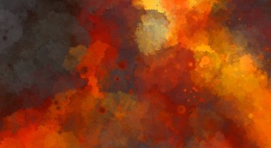 Suluboya arka planda lekeler ve lekelerle boyanmış. Fırça darbesi ile boyanmış. 2d Görüntü.