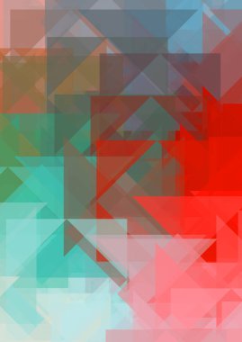 Üçgen arka planda üst üste dizayn ediliyor. Soyut geometrik duvar kağıdı. Geometrik renkli üçgen şekiller.