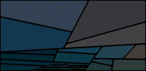 色彩斑斓的图片与黑色空间 抽象几何图案 马赛克背景 几何多色形状 — 图库照片