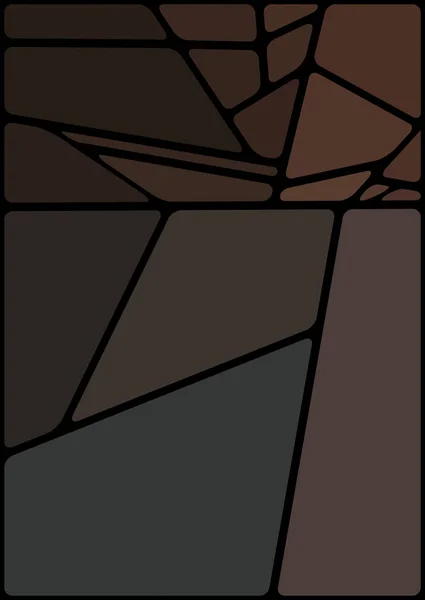 Ilustração Colorida Com Espaço Negro Padrão Geométrico Abstrato Mosaico Fundo — Fotografia de Stock