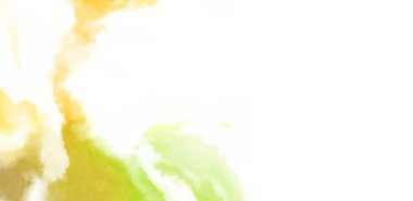 Beyaz arkaplanda soyut renkli suluboya. Dijital resim.