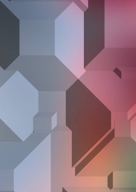 Çokgen arka plan. Geometrik tasarımlı renkli duvar kağıtları. Dijital 3d illüstrasyon.