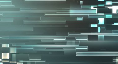 Geometrik çok renkli kesişen çizgiler. Dijital teknolojinin grafiksel çizimi. Soyut arkaplan. 