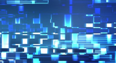 Geometrik çok renkli kesişen çizgiler. Dijital teknolojinin grafiksel çizimi. Soyut arkaplan. 