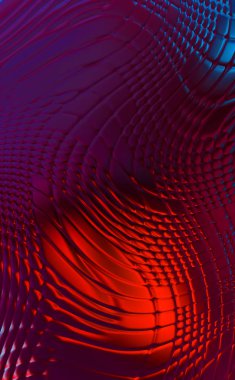 Soyut arkaplan. Renkli dalgalı tasarım duvar kağıdı. yaratıcı grafik 2D çizim. Dinamik şekilli modaya uygun sıvı örtüsü.