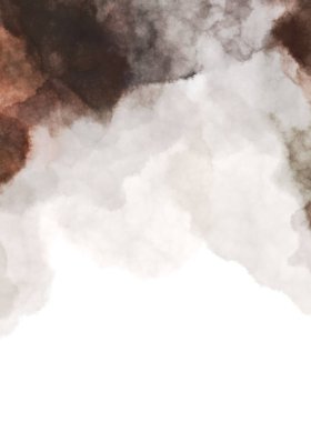 Suluboya arka planda lekeler ve lekelerle boyanmış. Fırça darbesi ile boyanmış. 2d Görüntü.