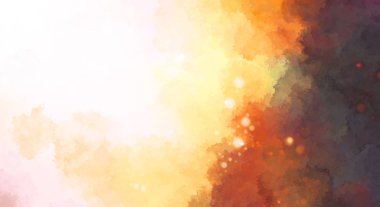 Suluboya arka planda lekeler ve lekelerle boyanmış. Fırça darbesi ile boyanmış. 2d Görüntü.