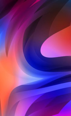 Renkli gradyan ile soyut arkaplan. Çizgili çizgili canlı duvar kâğıdı. Modern hareketin akışkan 2d çizimi.