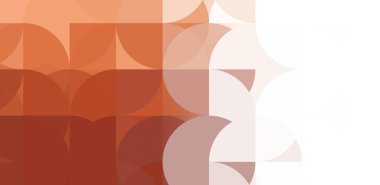 Dairesel şekillerin katmanları renkli ve canlı bir tasarım yaratıyor. Dairelerin sayısal çizimi. Gelecekçi tasarım şablonu.