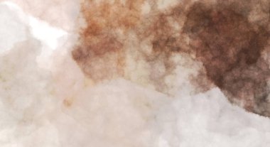 Suluboya arka planda lekeler ve lekelerle boyanmış. Fırça darbesi ile boyanmış. 2d Görüntü.