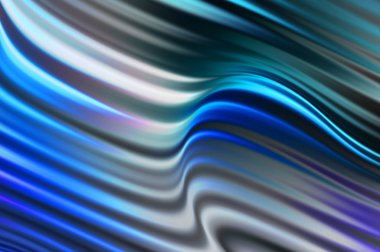 Kavisli çizgileri olan soyut bir arkaplan. Soyut ve gradyan renkte renkli çizimler. Çizgili desenli canlı dalga deseni.