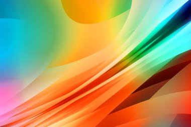 Renkli gradyan ile soyut arkaplan. Çizgili çizgili canlı duvar kâğıdı. Modern hareketin akışkan 2d çizimi.