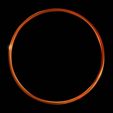 Parlak Çerçeve Arkaplanı. Siyah arkaplanda izole edilmiş parlak geometrik şablon. Soyut 2d illüstrasyon.