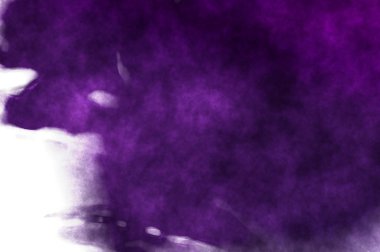 Beyaz arkaplanda soyut renkli suluboya. Dijital resim.