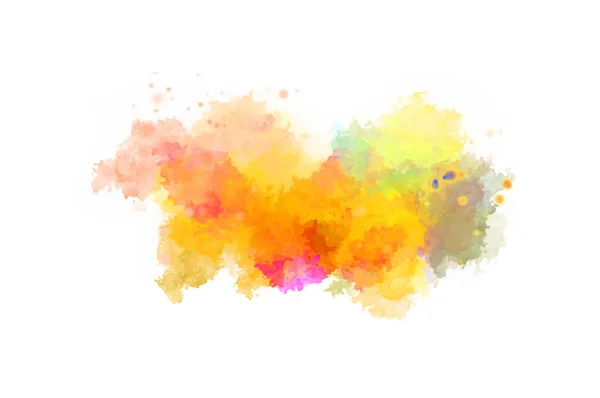 Watercolor Painted Background Blots Splatters Brush Stroked Painting Illustration — Stock Photo, Image