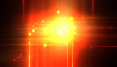 Canlı ve canlı ışık parlamalarının serin arkaplanı. Renkli parlak ışıklar patlama efektiyle görüntülenir. Parlak renkli arkaplan.