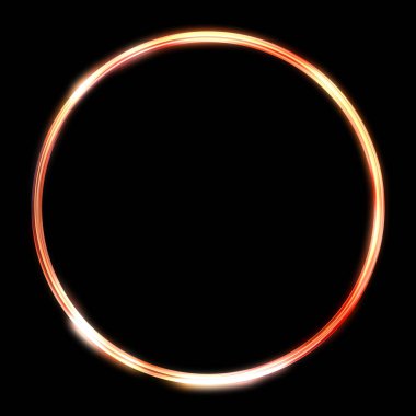 Parlak Çerçeve Arkaplanı. Siyah arkaplanda izole edilmiş parlak geometrik şablon. Soyut 2d illüstrasyon.