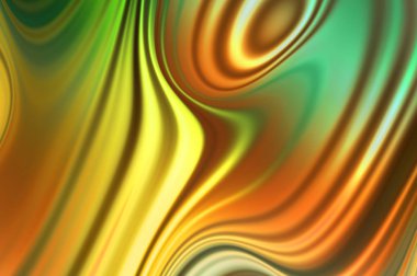 Kavisli çizgileri olan soyut bir arkaplan. Soyut ve gradyan renkte renkli çizimler. Çizgili desenli canlı dalga deseni.