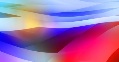 Renkli gradyan ile soyut arkaplan. Çizgili çizgili canlı duvar kâğıdı. Modern hareketin akışkan 2d çizimi.