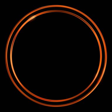 Parlak Çerçeve Arkaplanı. Siyah arkaplanda izole edilmiş parlak geometrik şablon. Soyut 2d illüstrasyon.