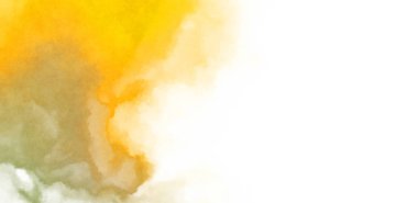 Beyaz arkaplanda soyut renkli suluboya. Dijital resim.