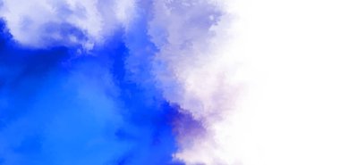 Beyaz arkaplanda soyut renkli suluboya. Dijital resim.