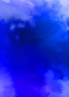 Beyaz arkaplanda soyut renkli suluboya. Dijital resim.